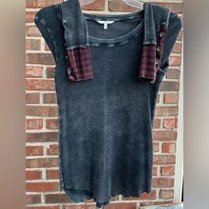 BKE Distressed Thermal crew neck